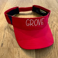 Red "Grove" Visor