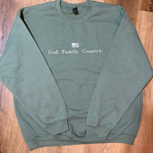 God Family Country Sweatshirt