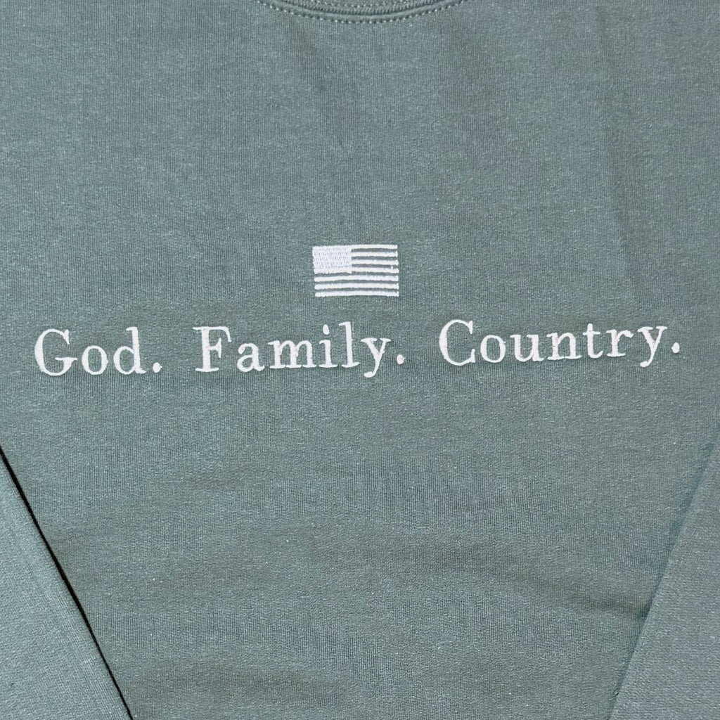 God Family Country Sweatshirt