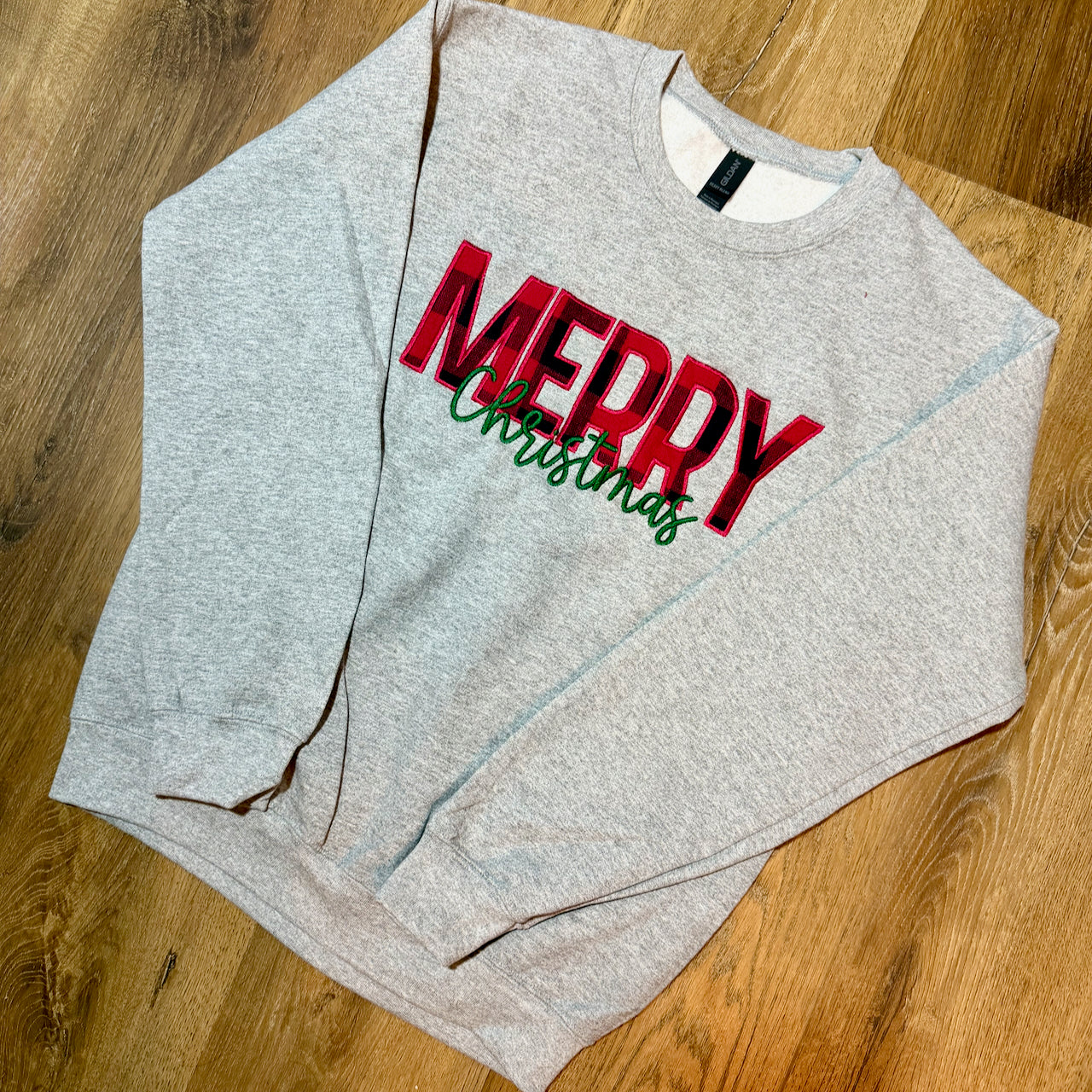 Merry Christmas Applique Sweatshirt