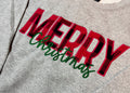 Merry Christmas Applique Sweatshirt