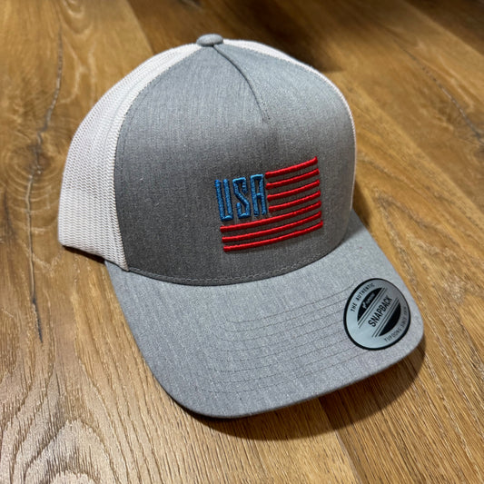 USA Hybrid Flag Trucker Cap