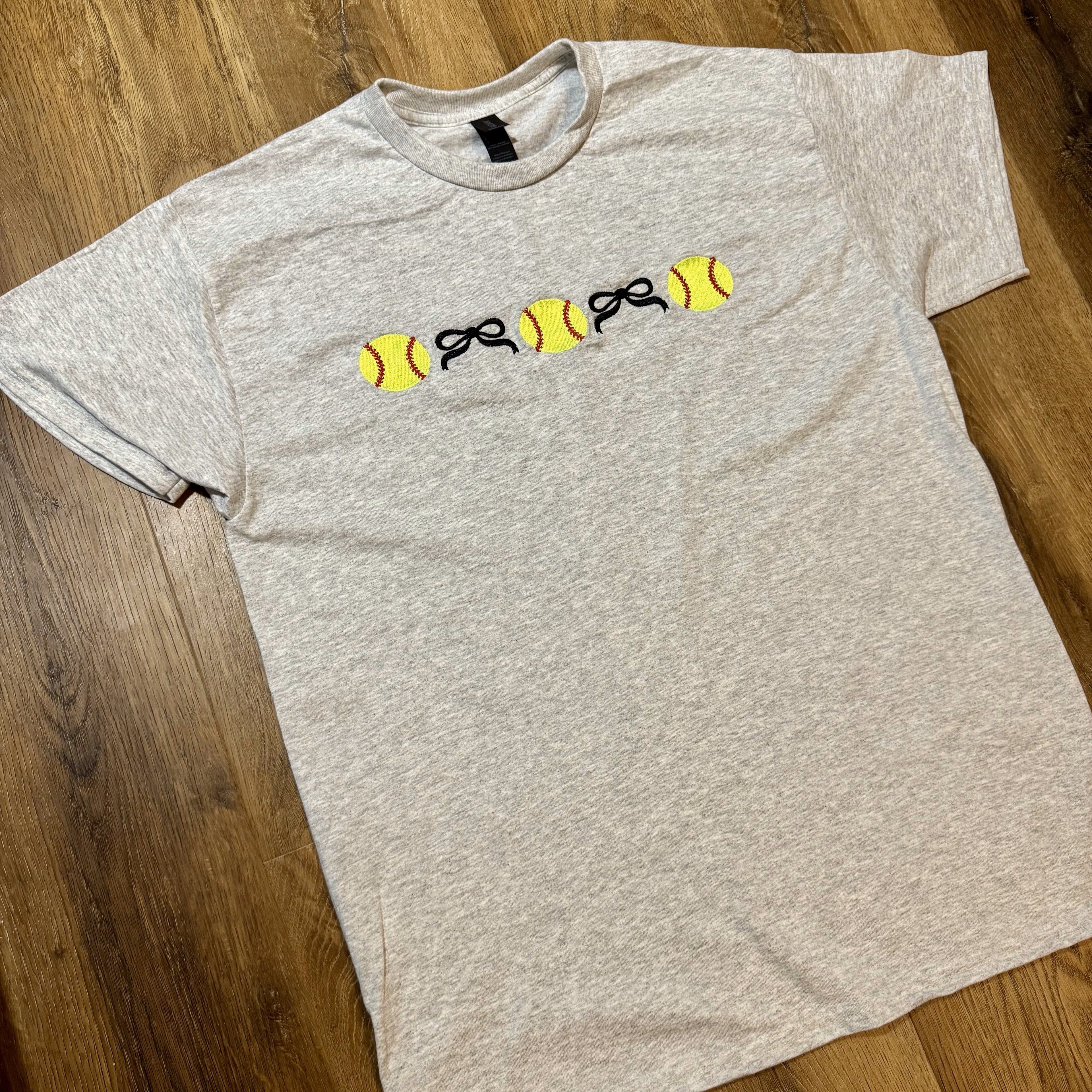 Softball and Bows shirt