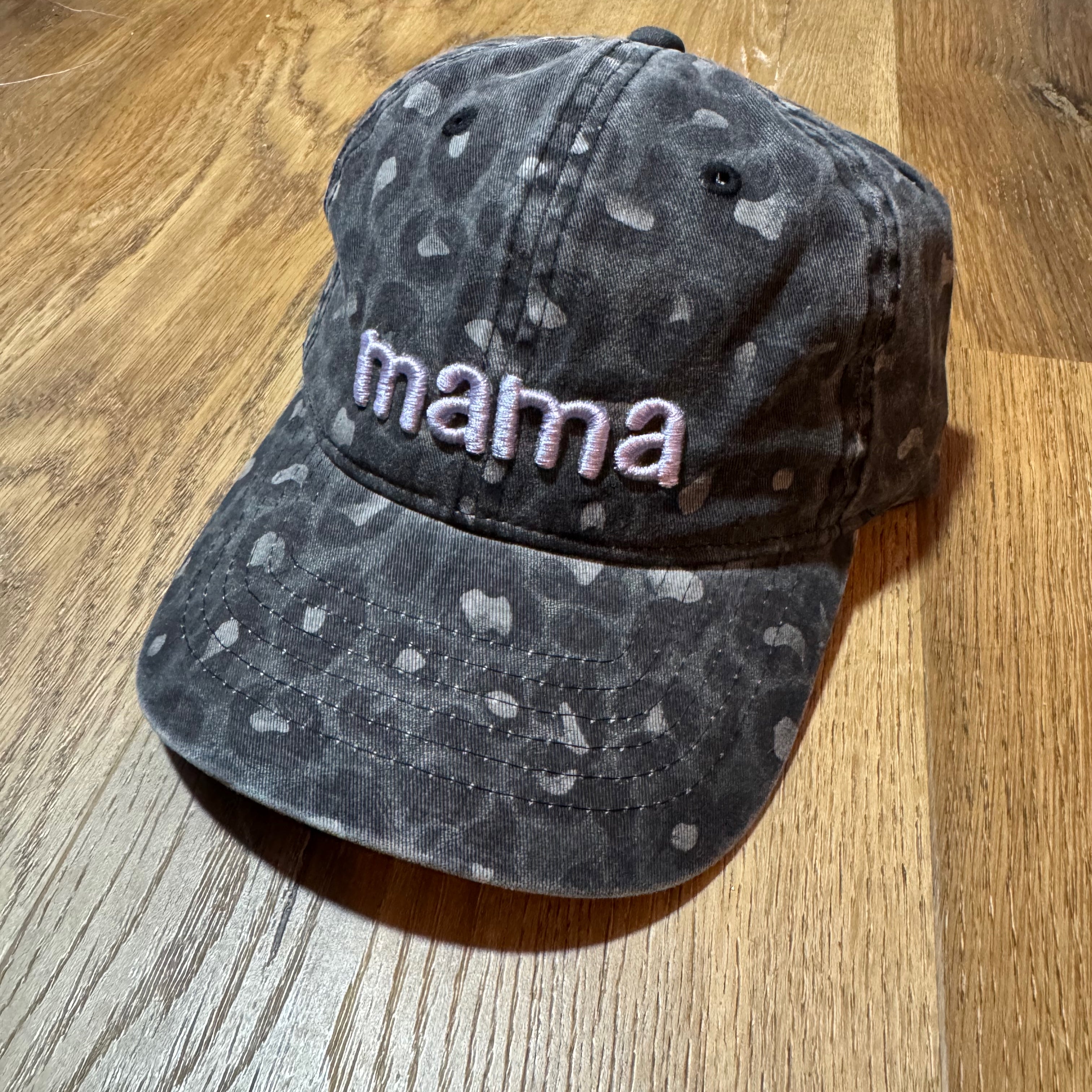 Mama Cheetah Print Unstructured Cap