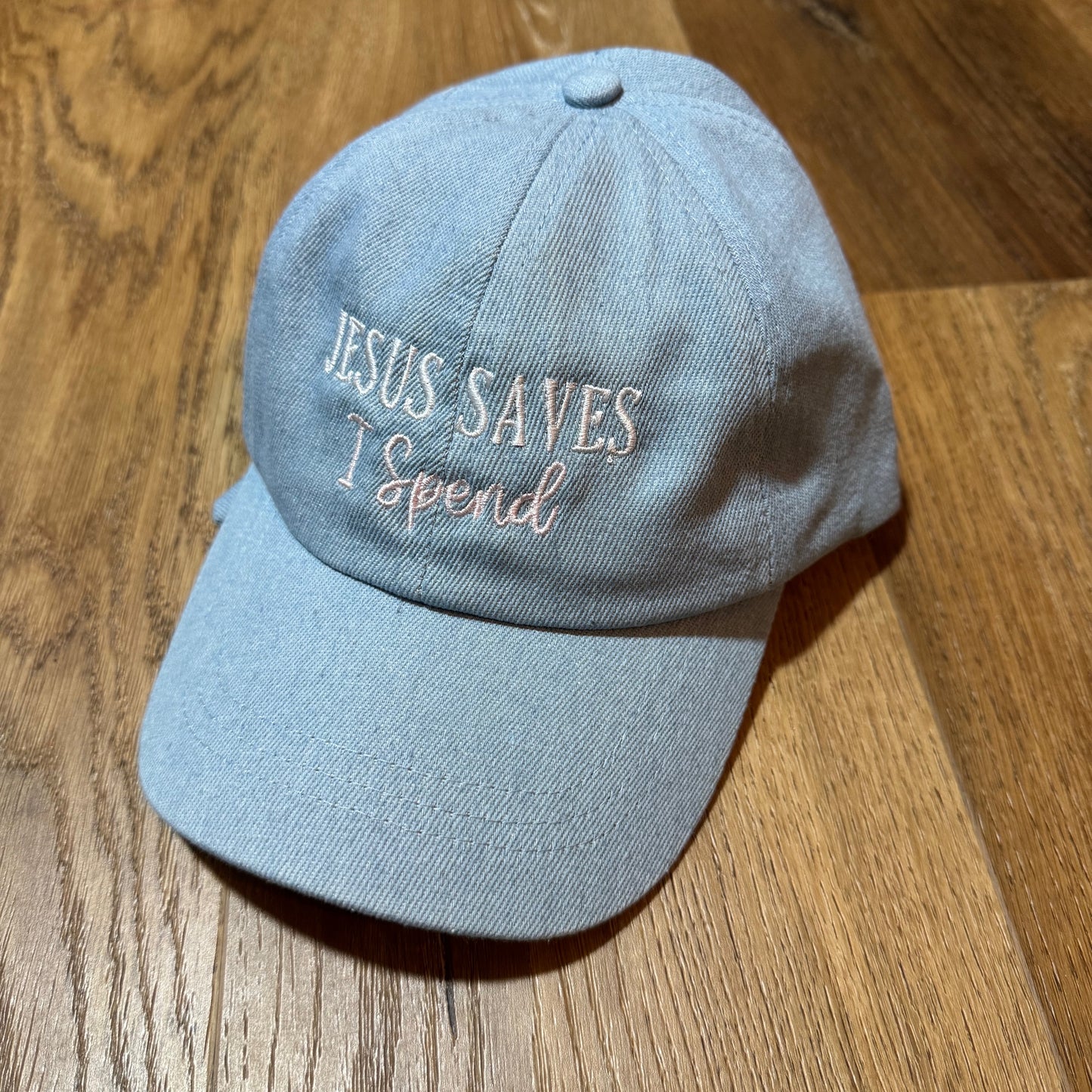Jesus Saves I Spend Bow Cap